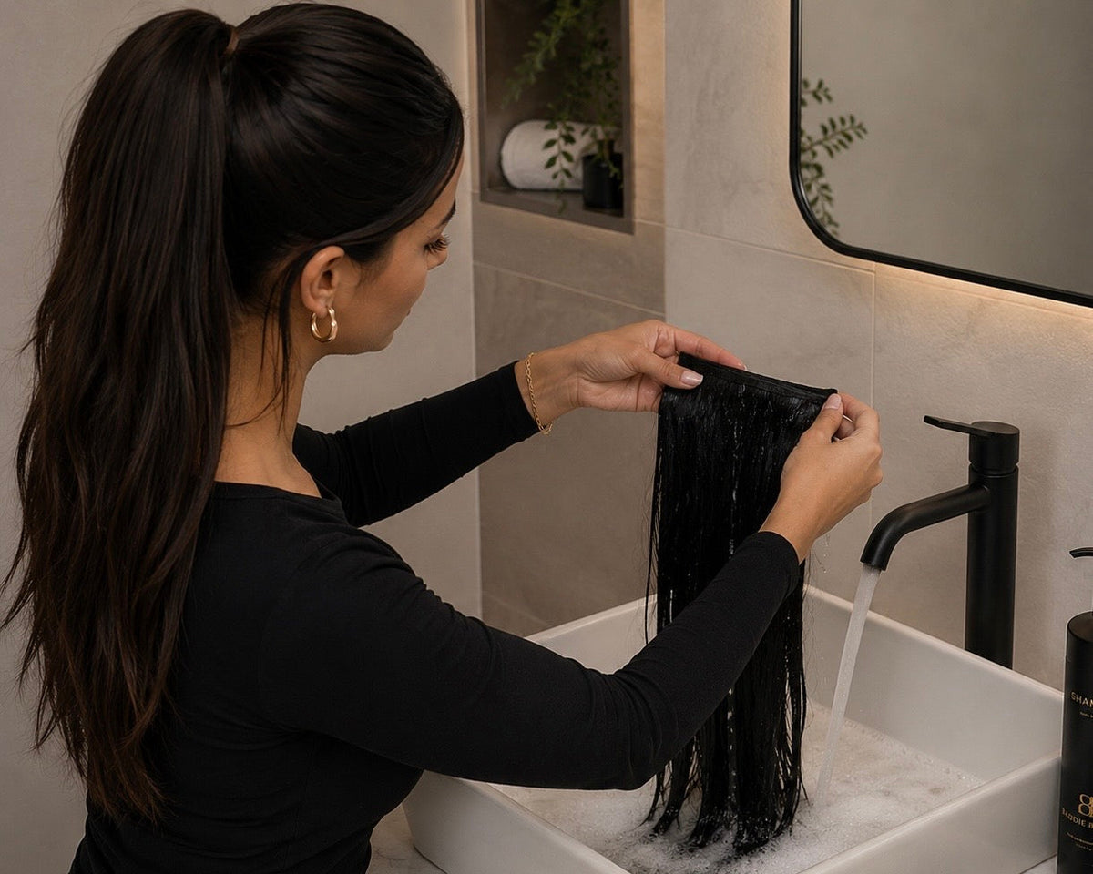 Human hair extensions wassen, drogen en bewaren – verzorgingstips van BaddieBundlesStore