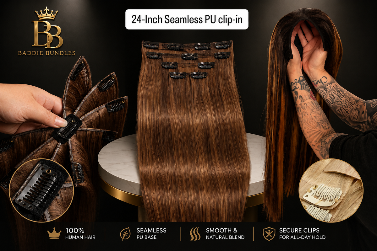 Clip-in, Octopus, ponytail of U-Part Wig vergeleken | BaddieBundlesStore