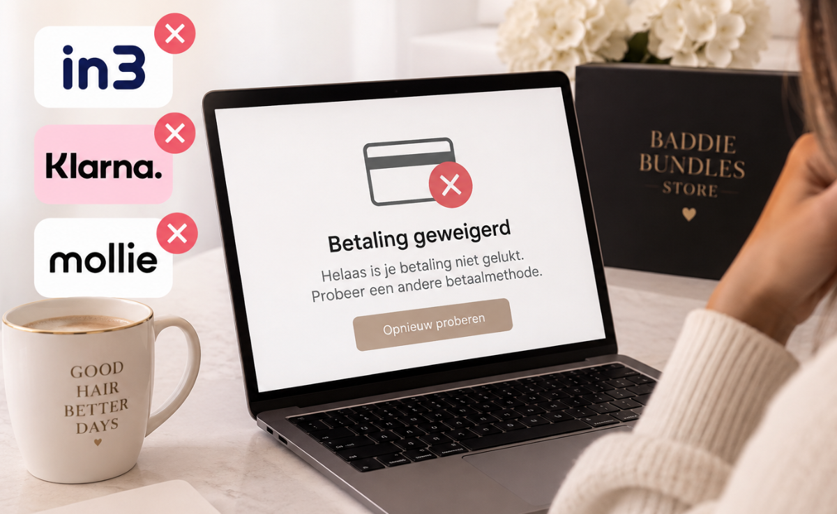 Waarom wordt mijn in3-betaling geannuleerd bij BaddieBundles?