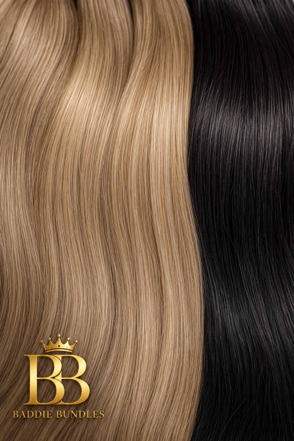 Midnight Black Seamless Clip-In Hair Extensions | 160g Human Hair