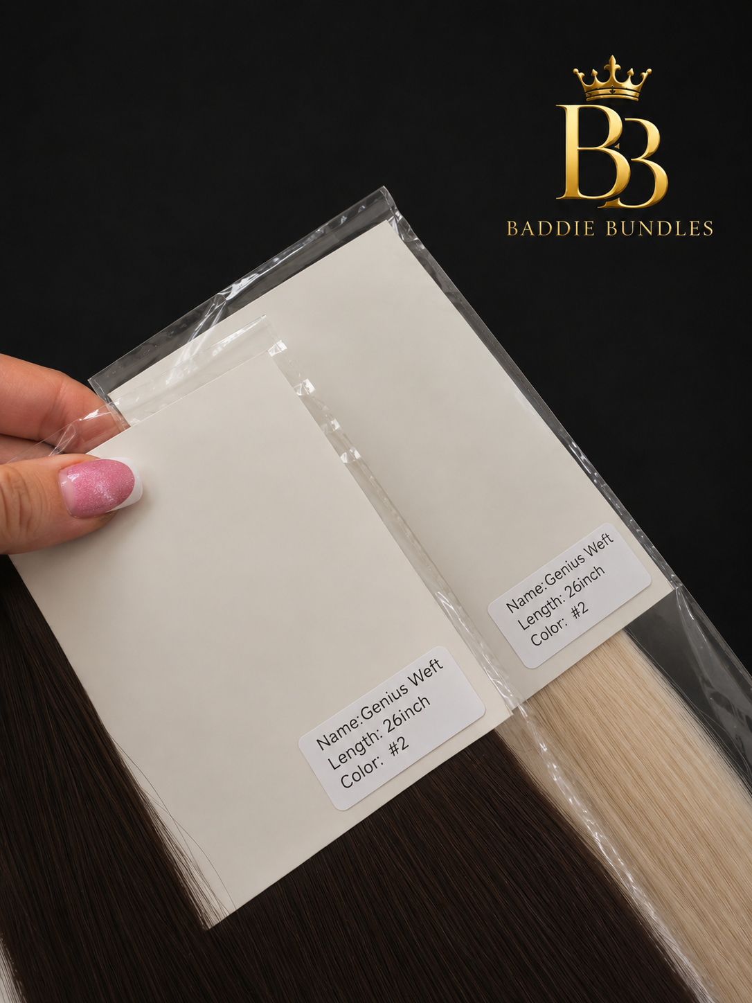 Remy genius weft – styled result long hai