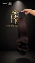 Ponytail 150g Virgin Human Hair kleur Dark Brown #2 - 24 inch straight, direct leverbaar