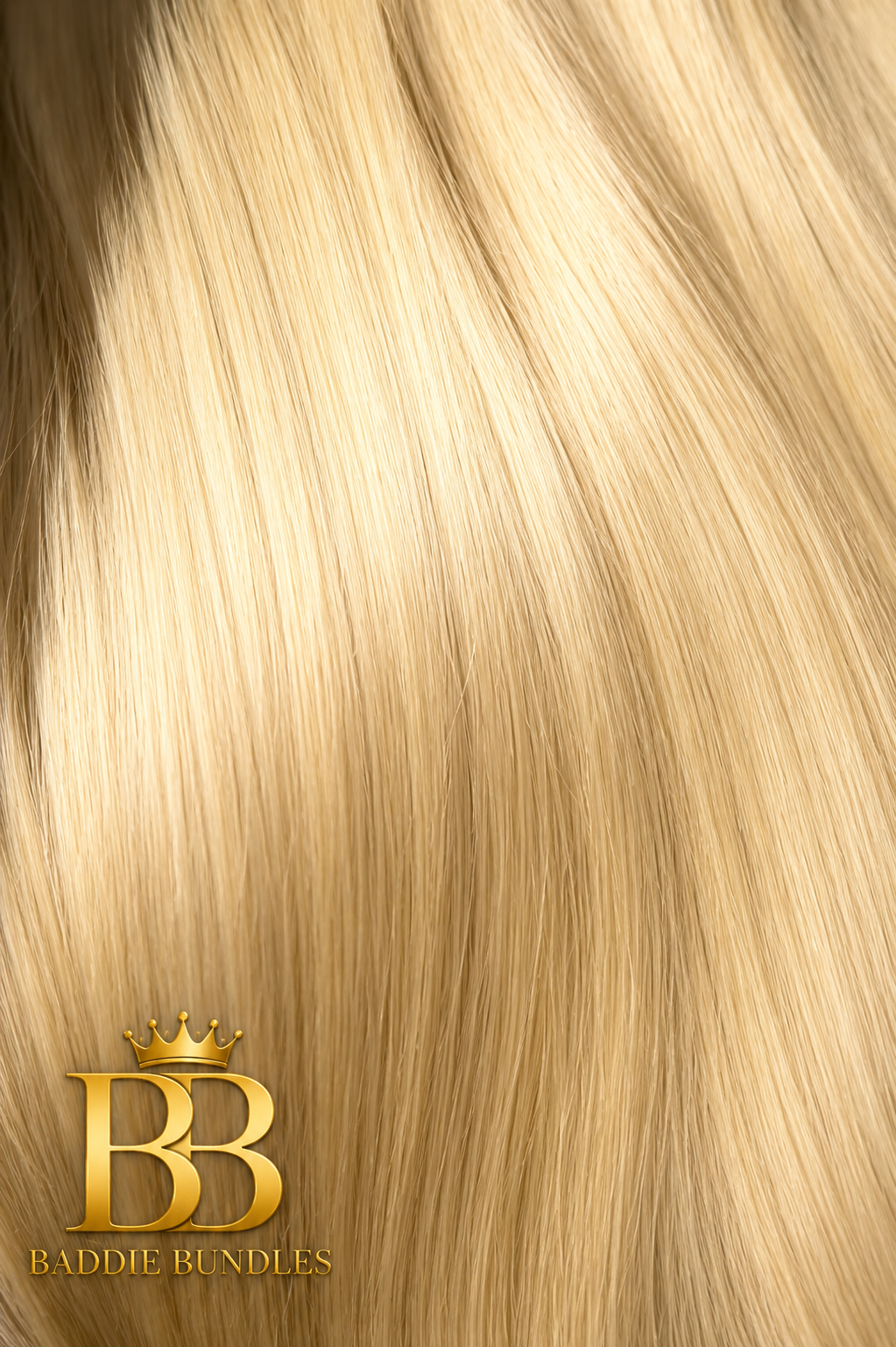 Champagne Blonde Seamless Clip-In Hair Extensions | 160g Human Hair