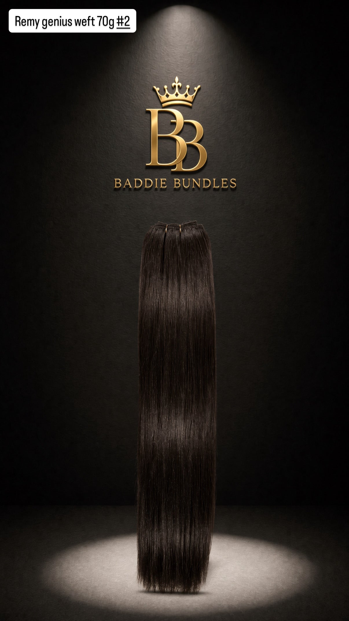 Remy Genius Weft 70g kleur Dark Brown - direct leverbaar, BB Express