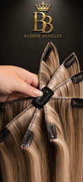 Balayage 160g real Virgin hair clip-in luxury hair 