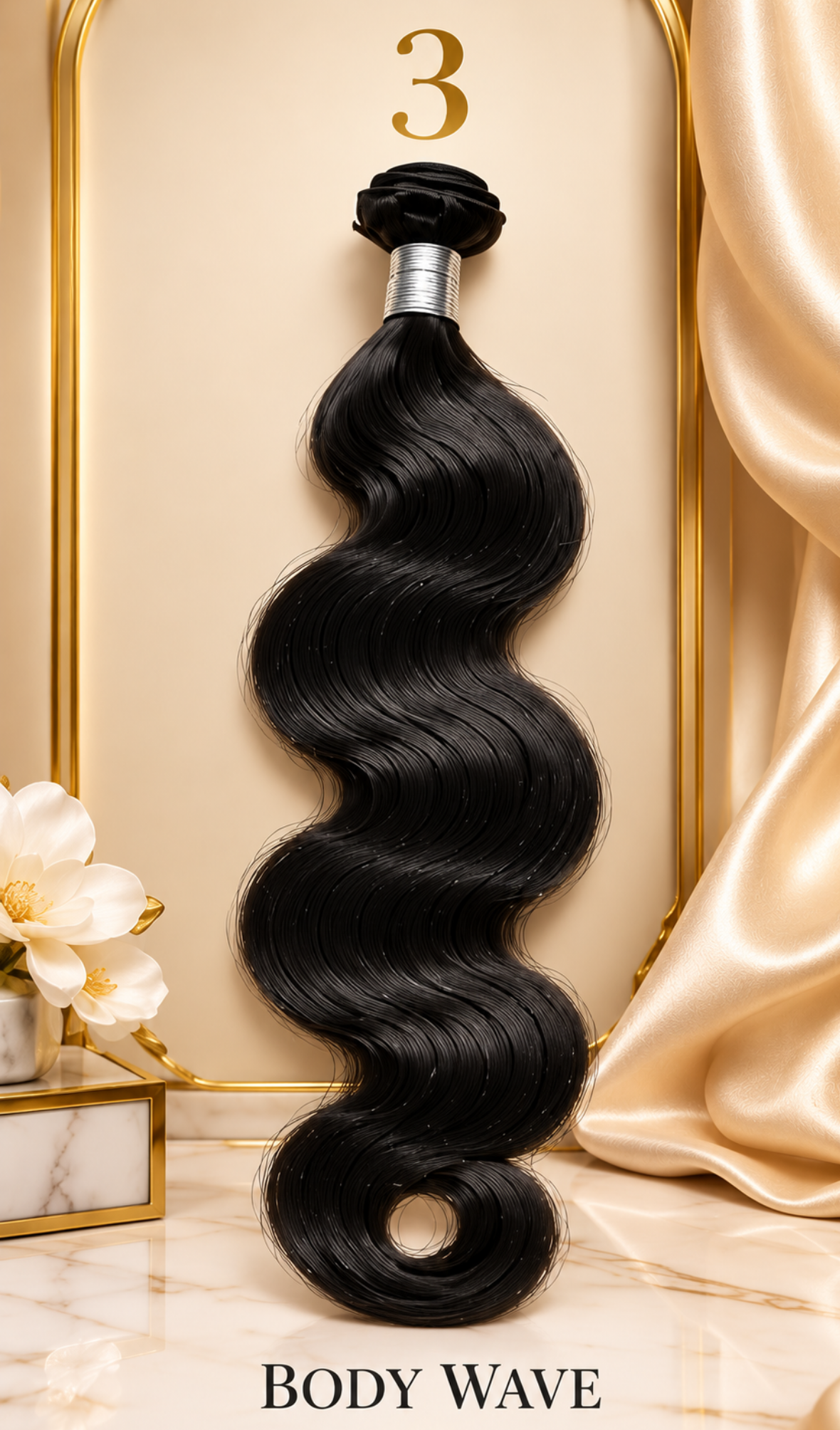 BB Curls krulsoort 3 Body Wave, grote zachte golven van echt haar | BaddieBundlesStore