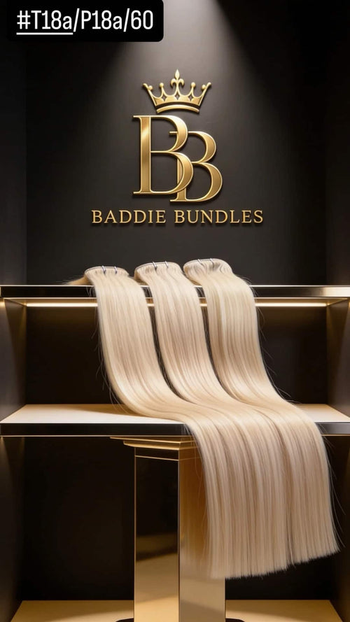 BB Express 160g Seamless PU Clip-In Extensions | Balayage T18AP18A/60 | 20 inch