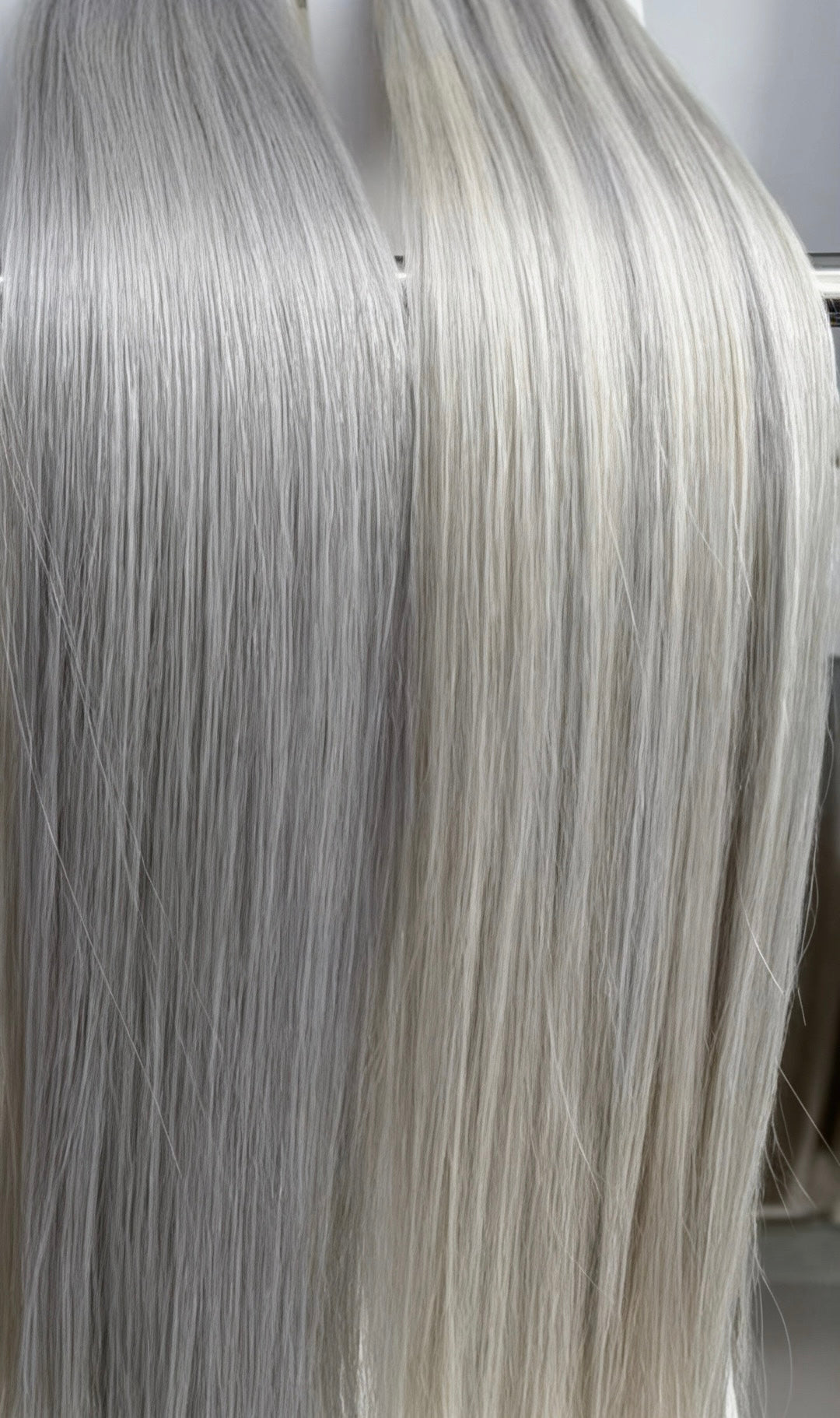 Grijze human hair extensions kleur #Grey/60 | BaddieBundlesStore