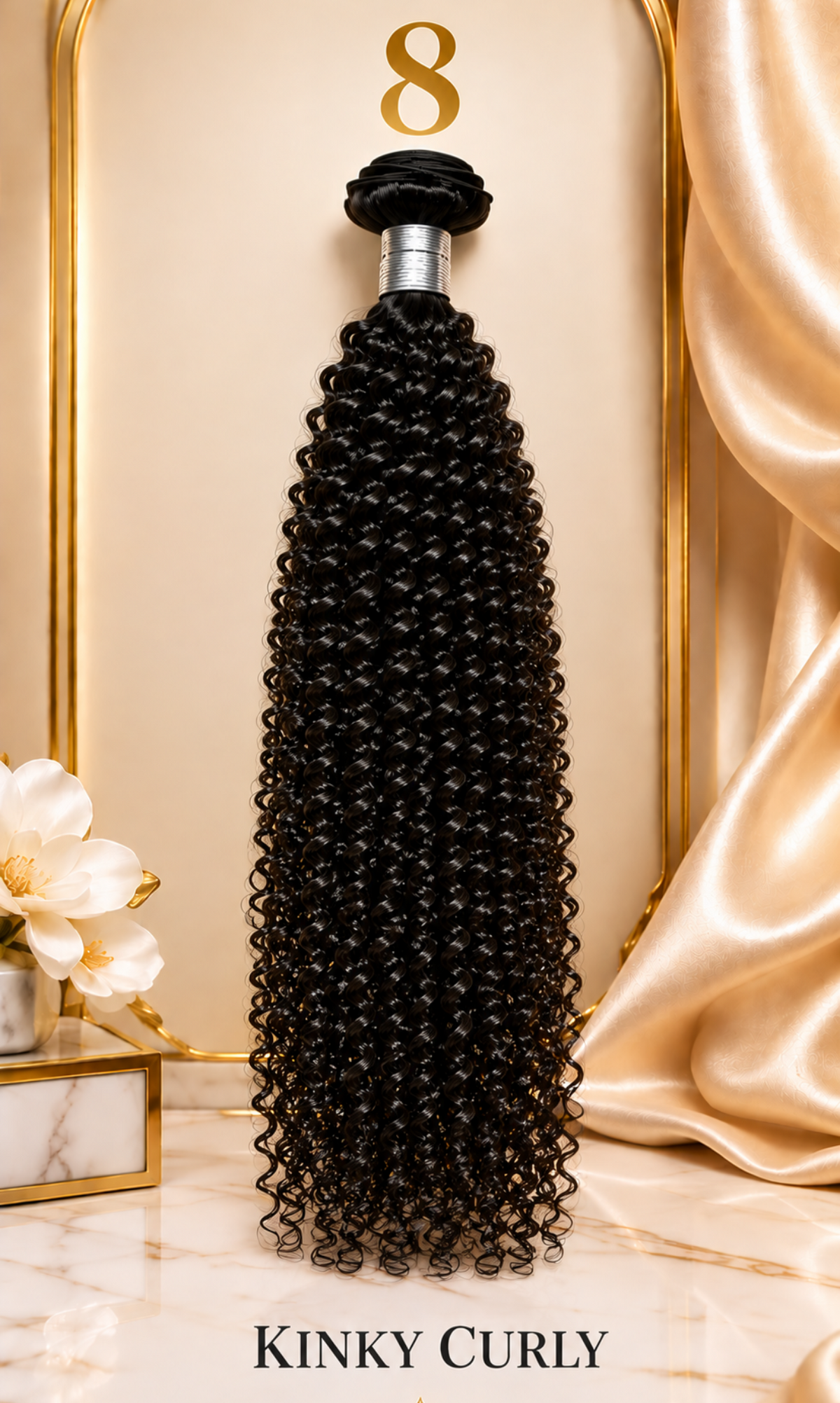 BB Curls krulsoort 8 Kinky Curly, kleine strakke krullen van echt haar | BaddieBundlesStore