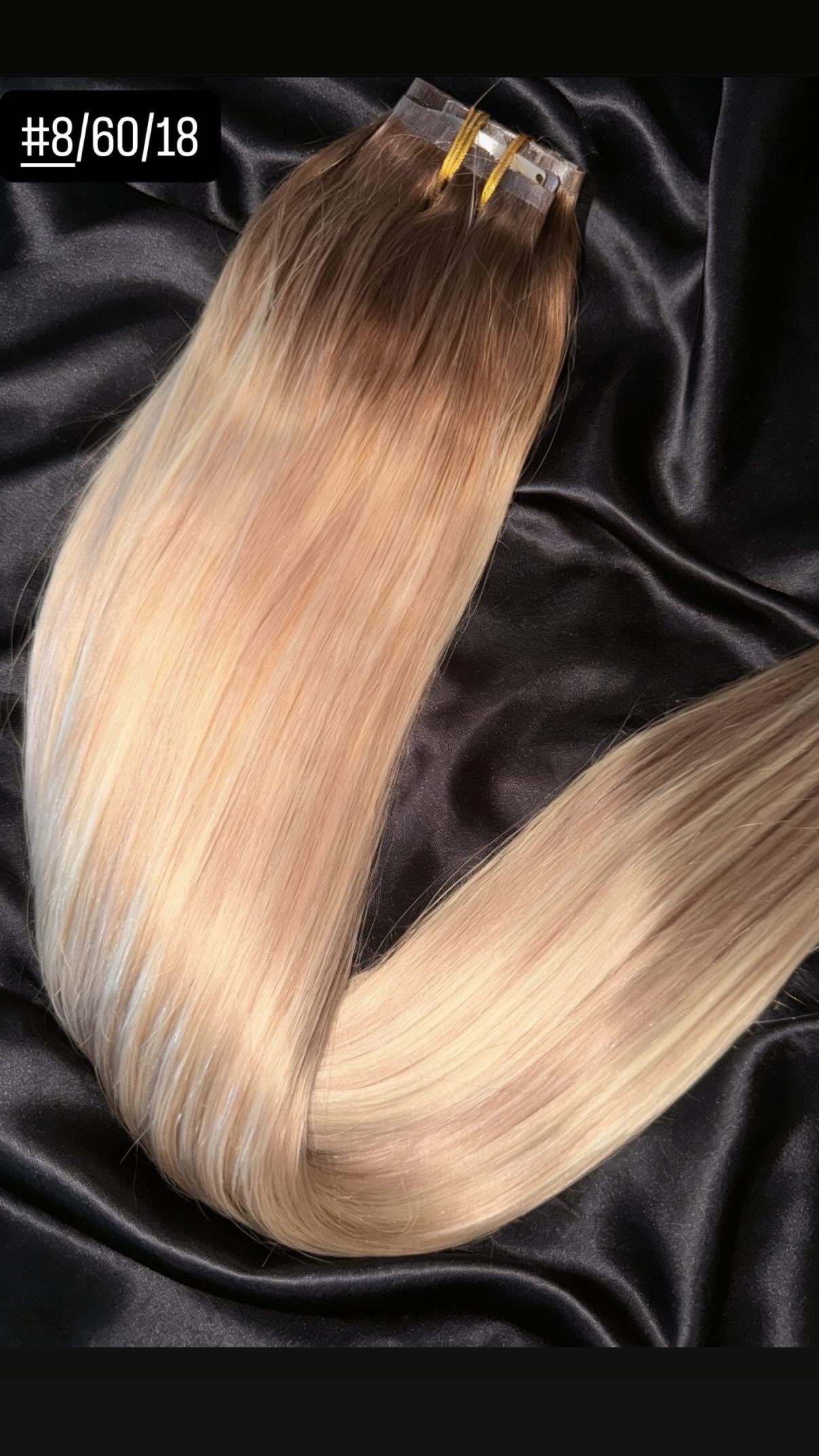 Super glam set balayage. #8/60/18 extensions Human hair clip-ins 320g seamless 