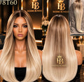 V-Part Wig balayage 200-250g Remy human hair BaddieBundlesStore
