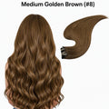 Kleur #8 Seamless PU clip-in extensions van echt haar BaddieBundlesStore