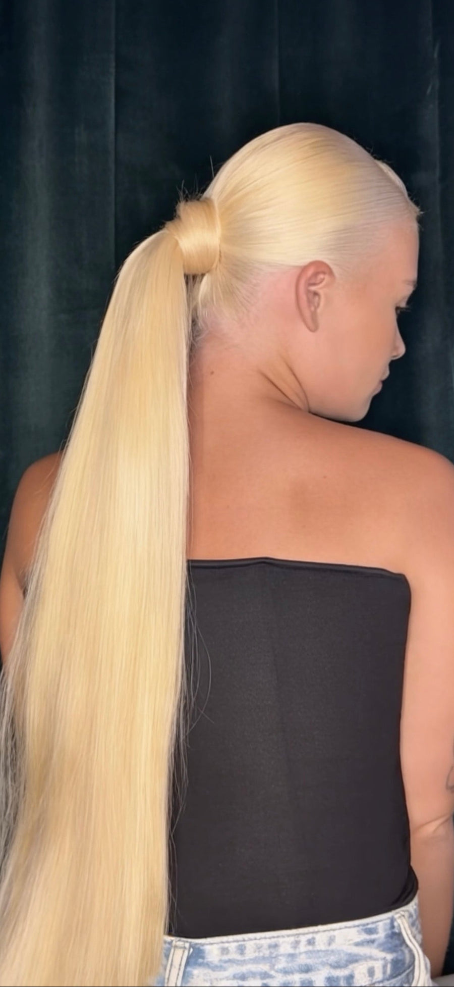 Ponytail real human hair Virgin Hair BaddieBundlesStore