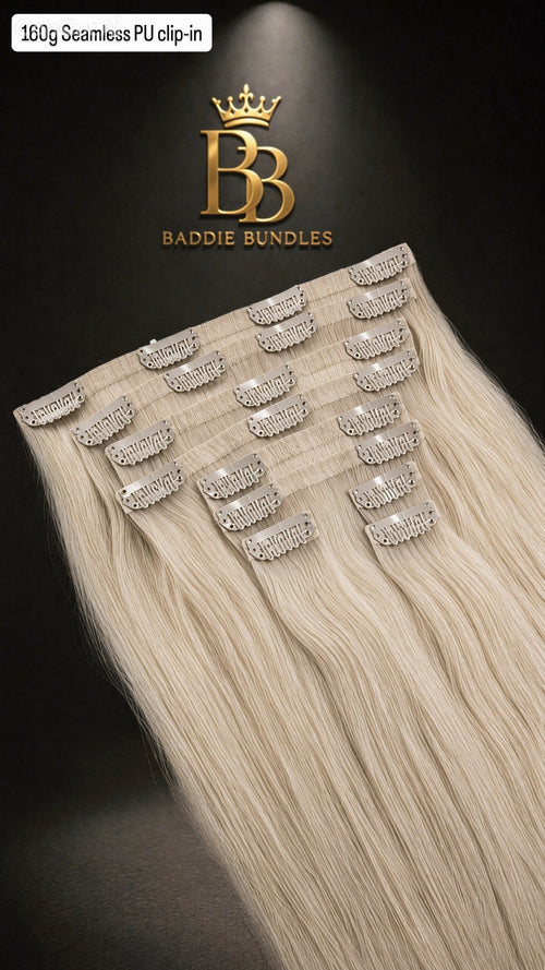 onytail 160g Virgin Human Hair kleur Platina #60 - 24 inch straight, BB Express