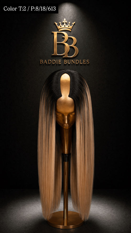 U-part wig 300g echt haar – 24 inch, natuurlijke look BaddieBundlesStore