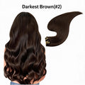 donker bruin #2 seamless clip-in extensions haar bundels 