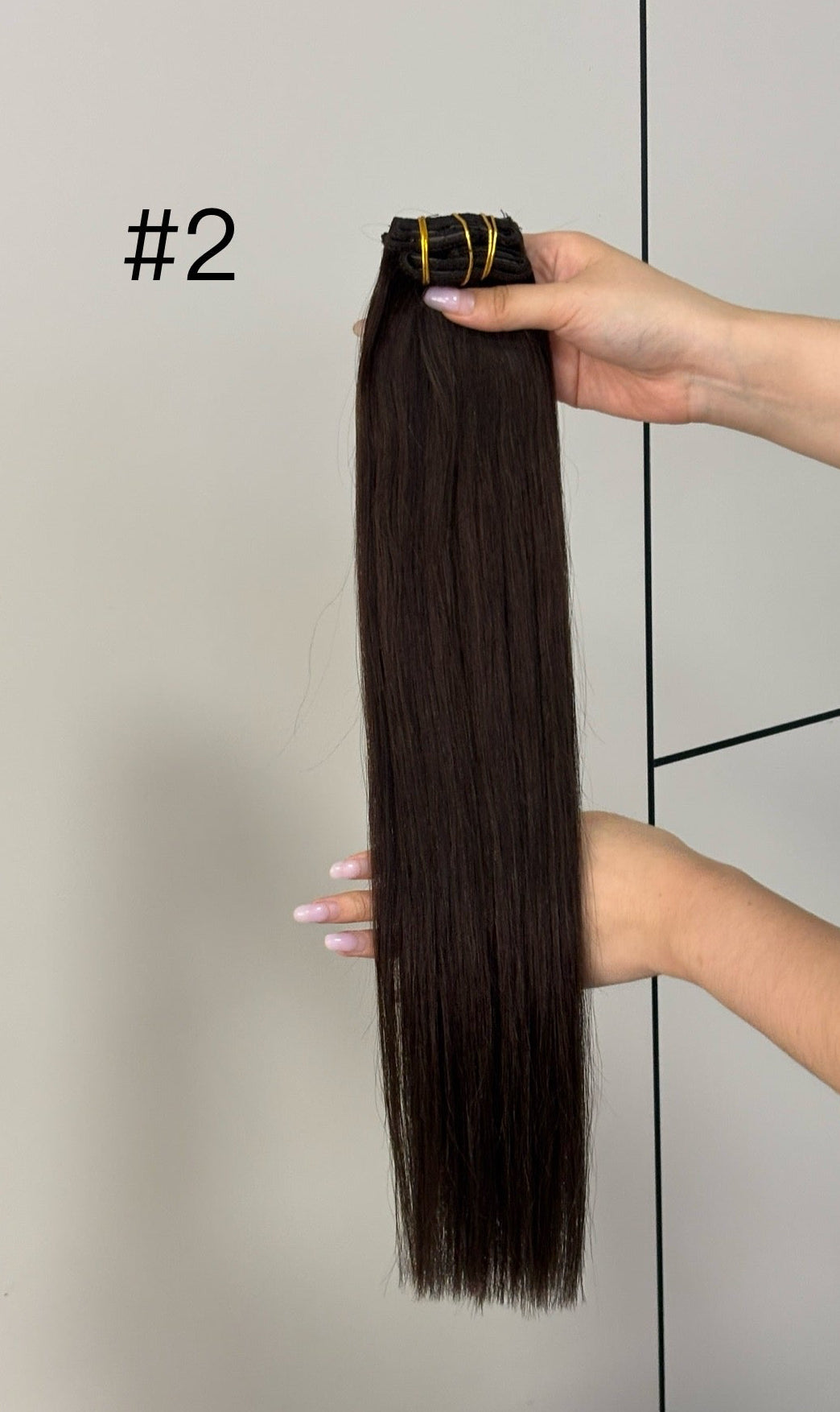 Clip-in extensions van echt haar in kleur #2 | BaddieBundlesStore