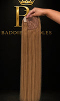 Ponytail extension van 100% Virgin human hair in kleur #16 donker goudblond / karamel | BaddieBundlesStore