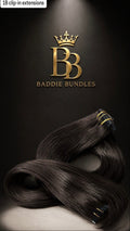 BB Express 160g Seamless PU Clip-In Extensions | #1B | 20 inch
