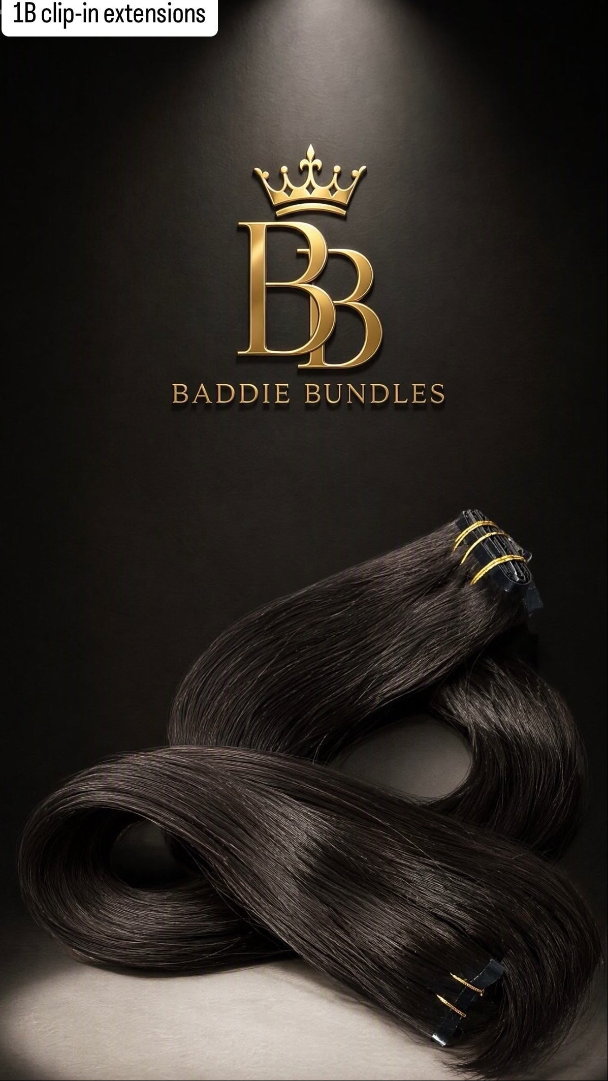 BB Express 160g Seamless PU Clip-In Extensions | #1B | 20 inch