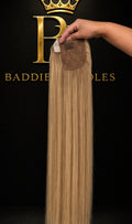 Balayage ponytail van Virgin human hair kleur #8/8/613: lichtbruin met blonde highlights (bronde) | BaddieBundlesStore