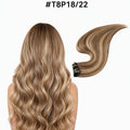 Seamless PU clip-in extensions van echt haar in balayage kleur #T8P18/22 | BaddieBundlesStore