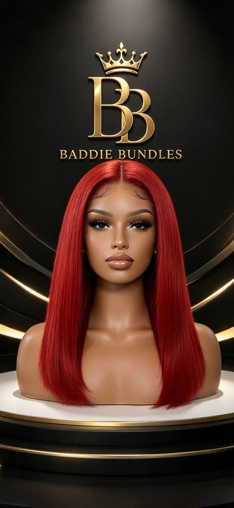 Steile wig in BBK10 Truly Red – BaddieBundlesStore