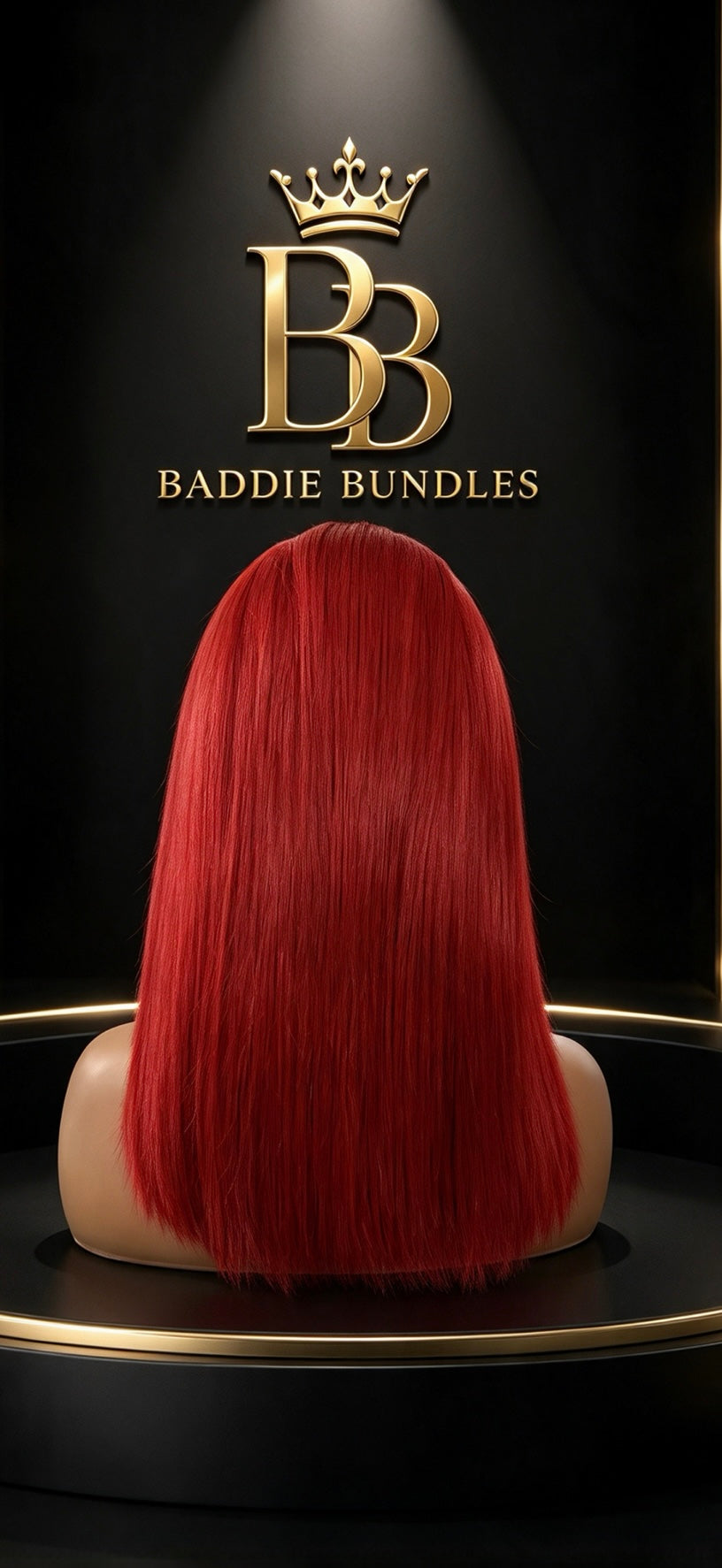 Steile wig in BBK12 Crimson – BaddieBundlesStore