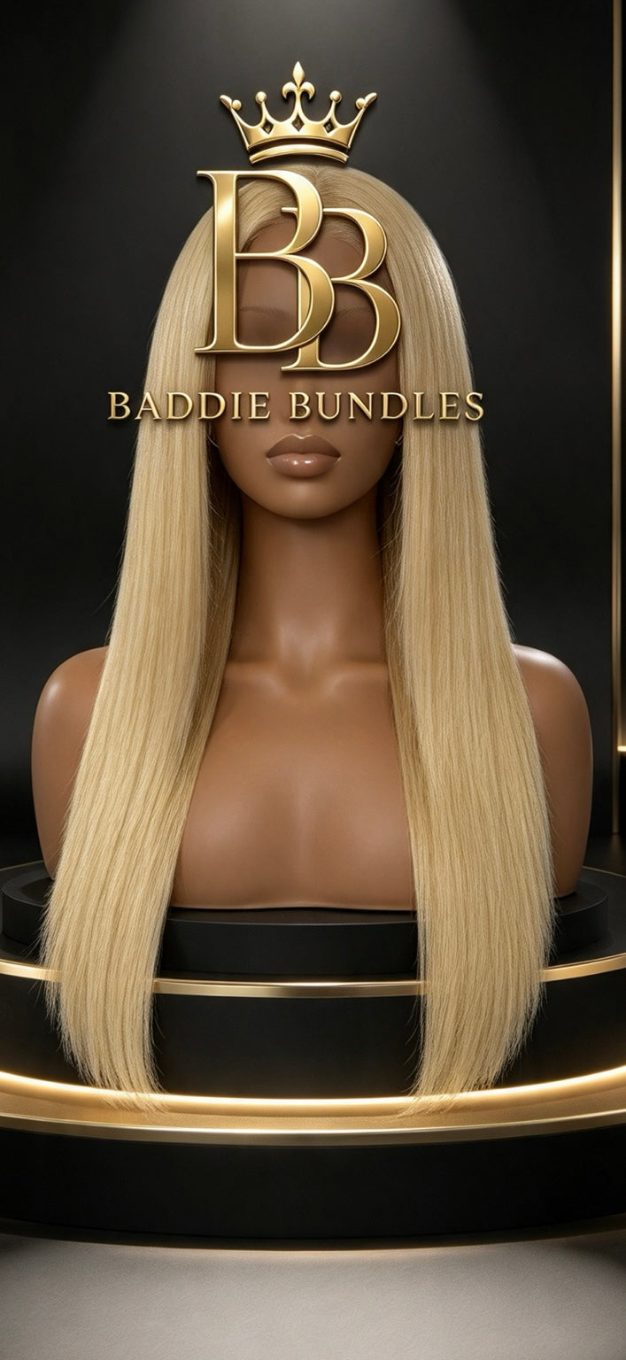 Steile wig in BBK01 Crystal Clear blond – BaddieBundlesStore