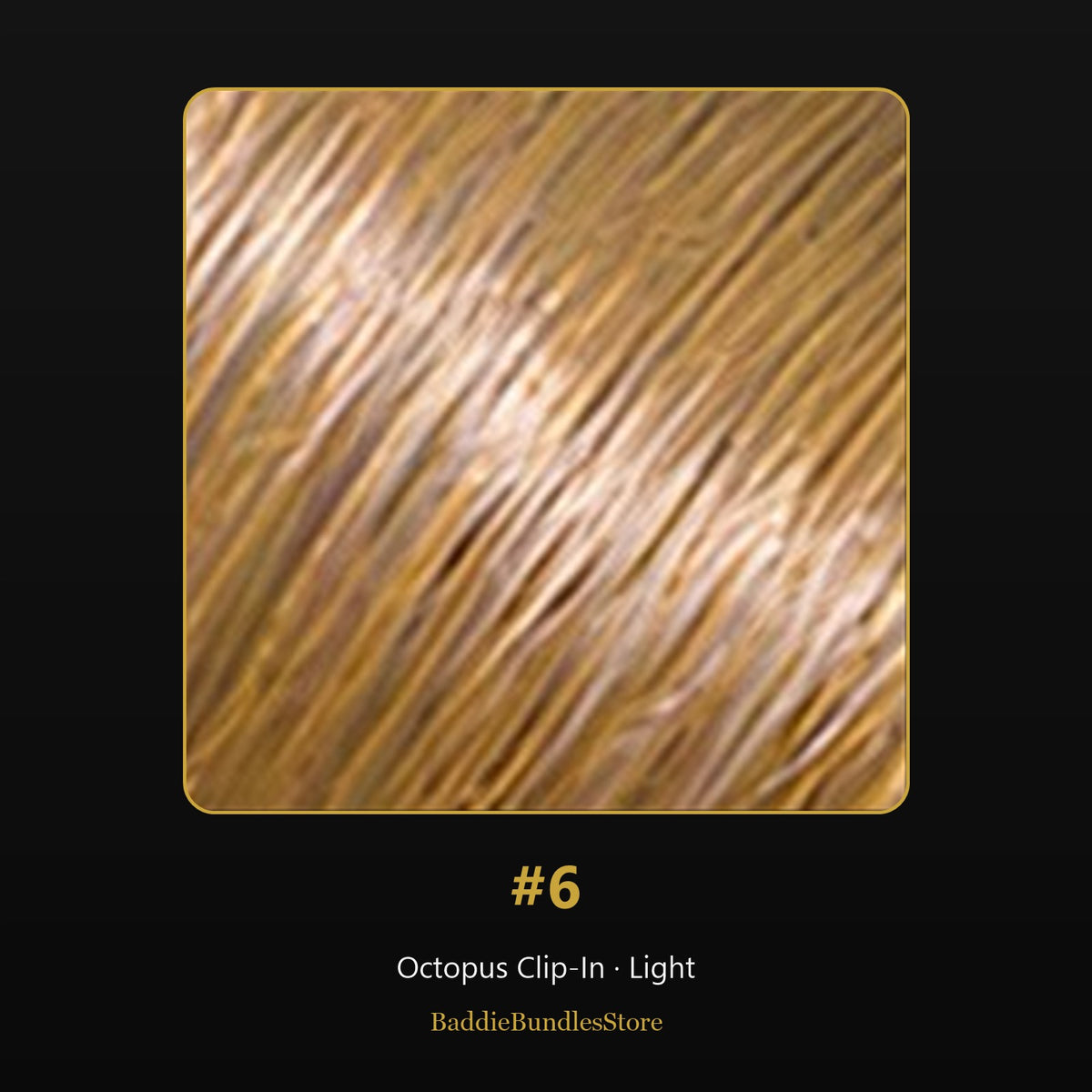 Octopus Clip-In kleur #6 - Light | BaddieBundlesStore