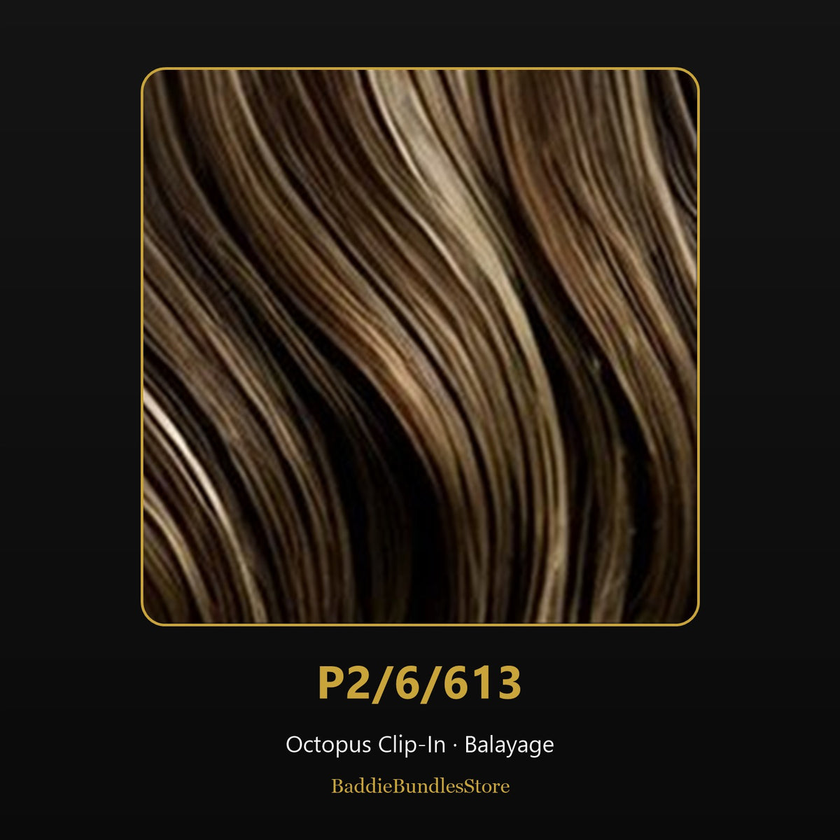 Octopus Clip-In kleur P2/6/613 - Balayage | BaddieBundlesStore