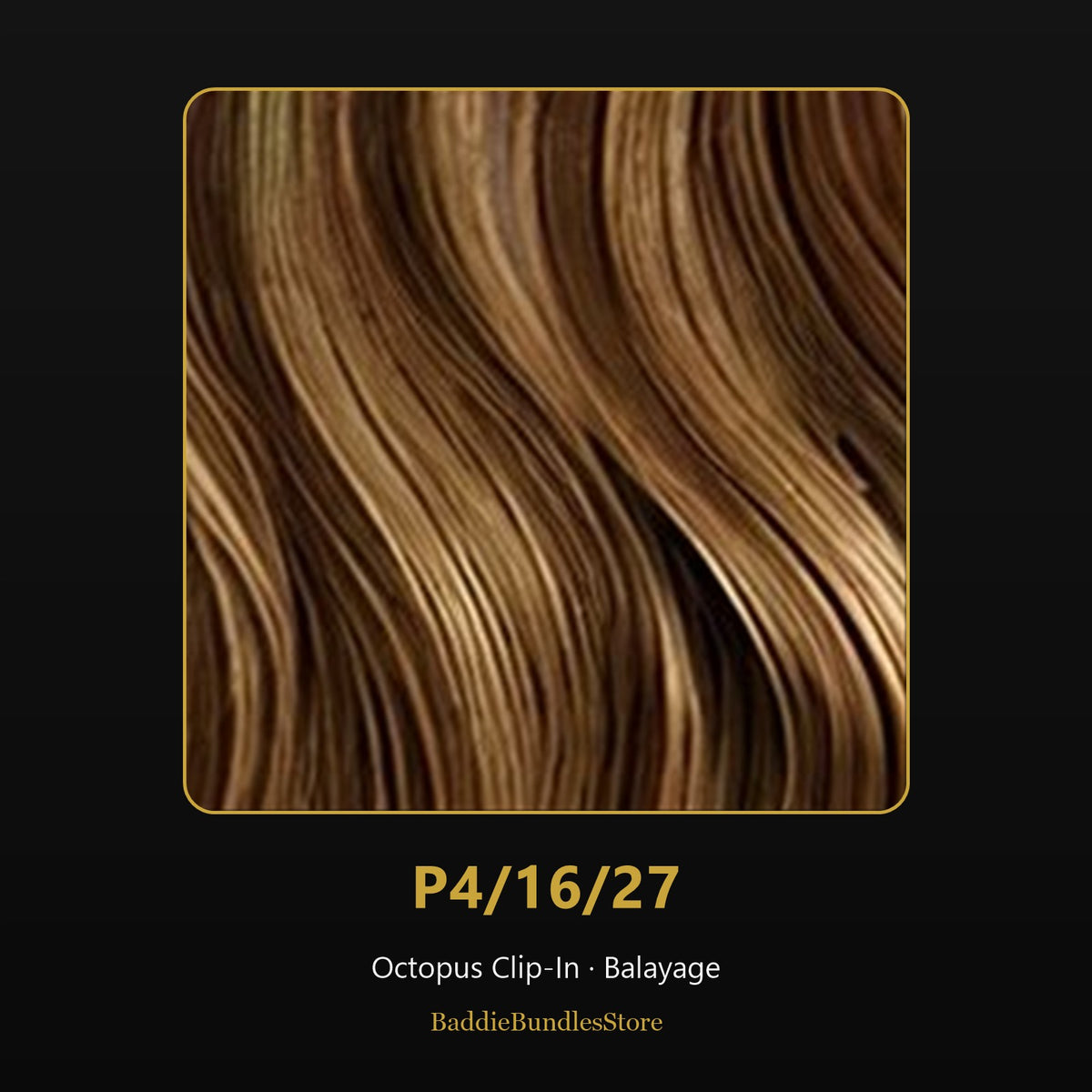 Octopus Clip-In kleur P4/16/27 - Balayage | BaddieBundlesStore