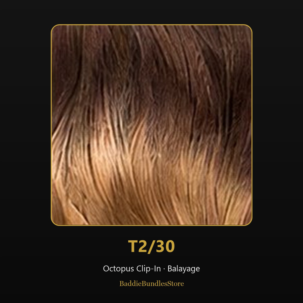 Octopus Clip-In kleur T2/30 - Balayage | BaddieBundlesStore
