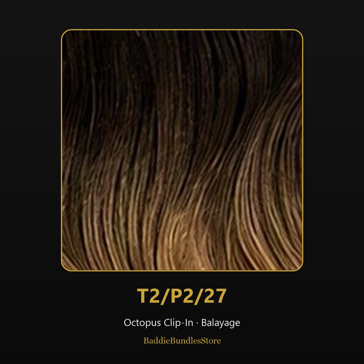 Octopus Clip-In kleur T2/P2/27 - Balayage | BaddieBundlesStore