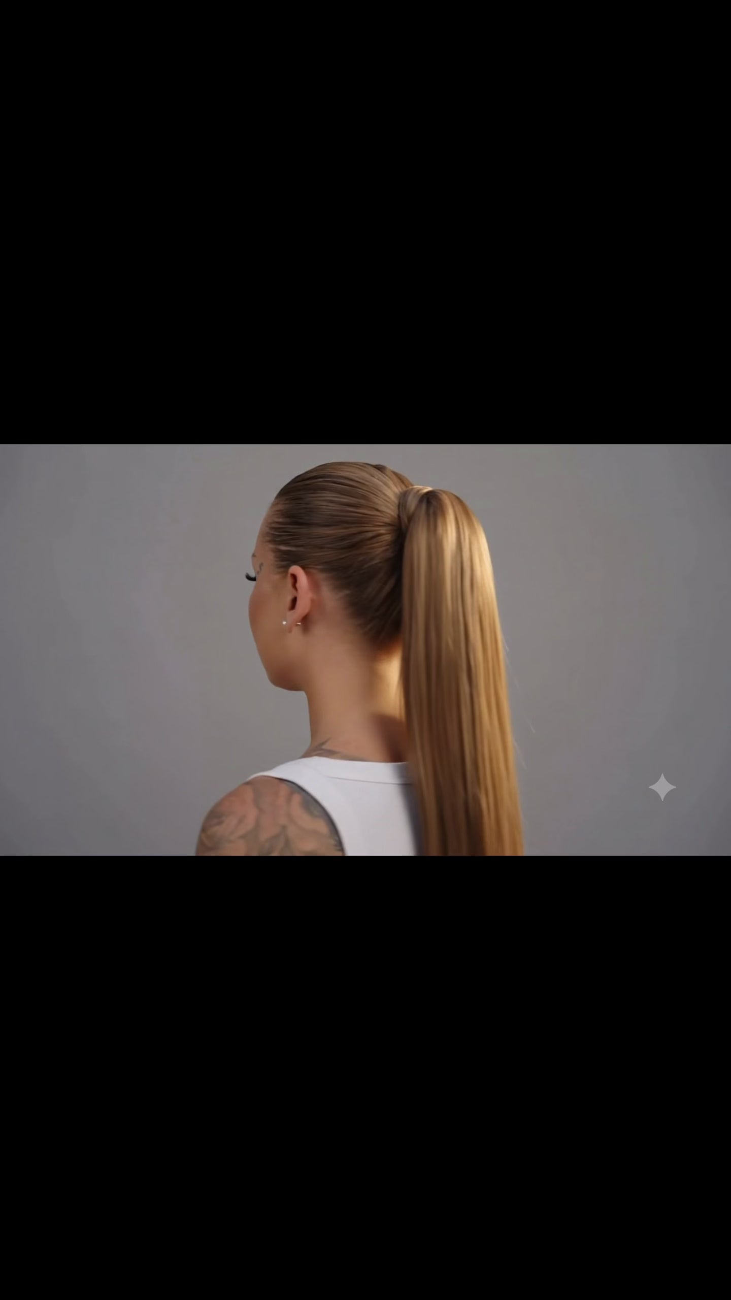 Ponytail haarextensie 150 gram virgin haar in donkere kleuren - stylingdemonstratie Ponytail hair extension 150 gram virgin hair dark colors - styling demonstration