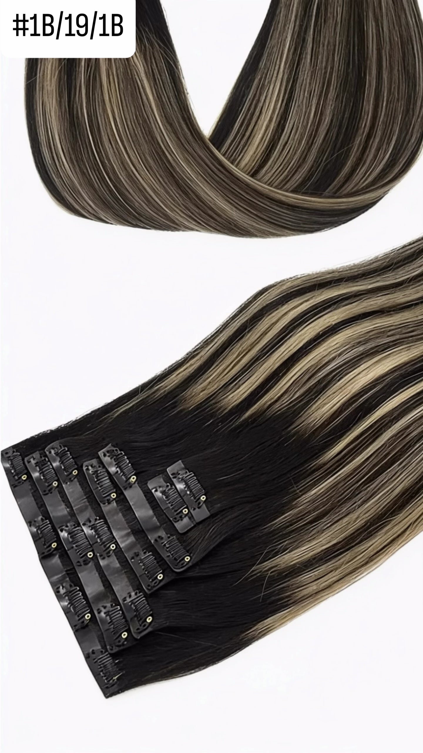  Luxury Balayage Blend Seamless Clip-In Hair Extensions 160g Human Hair — premium haarextensies met balayage kleurverloop