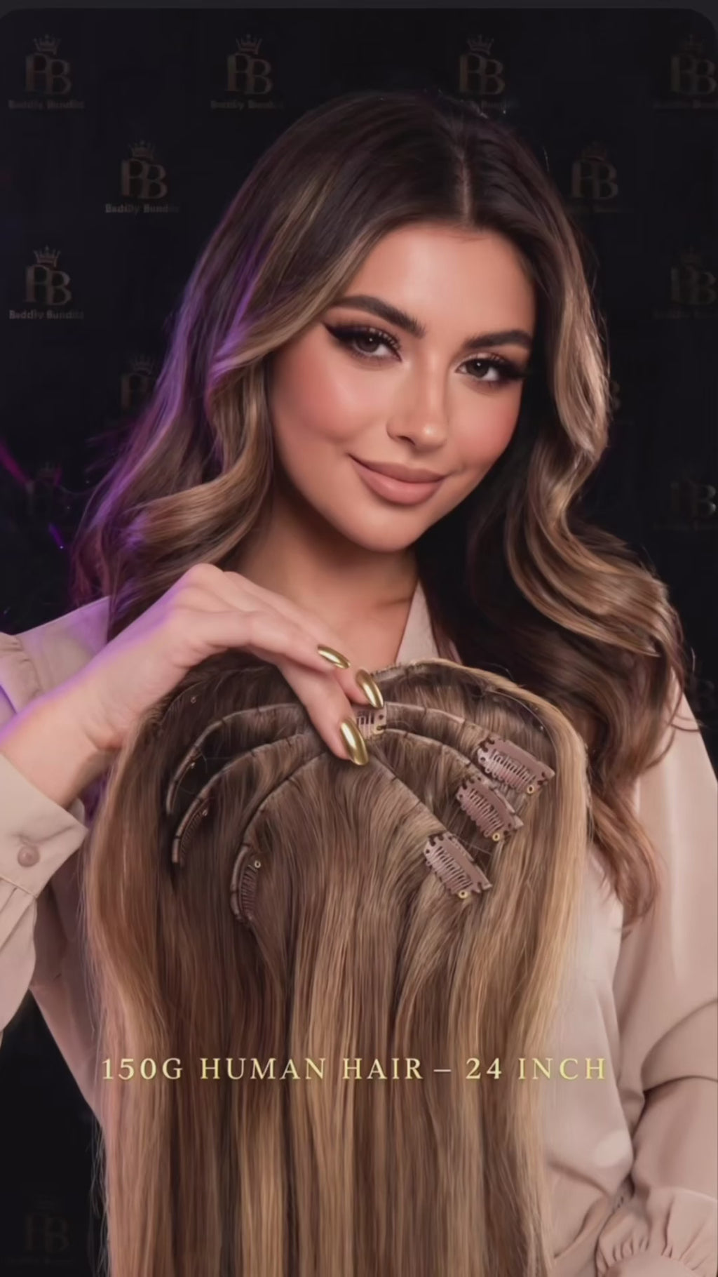 Octopus Clip-In Extension | 160g Human Hair | 8 Strands