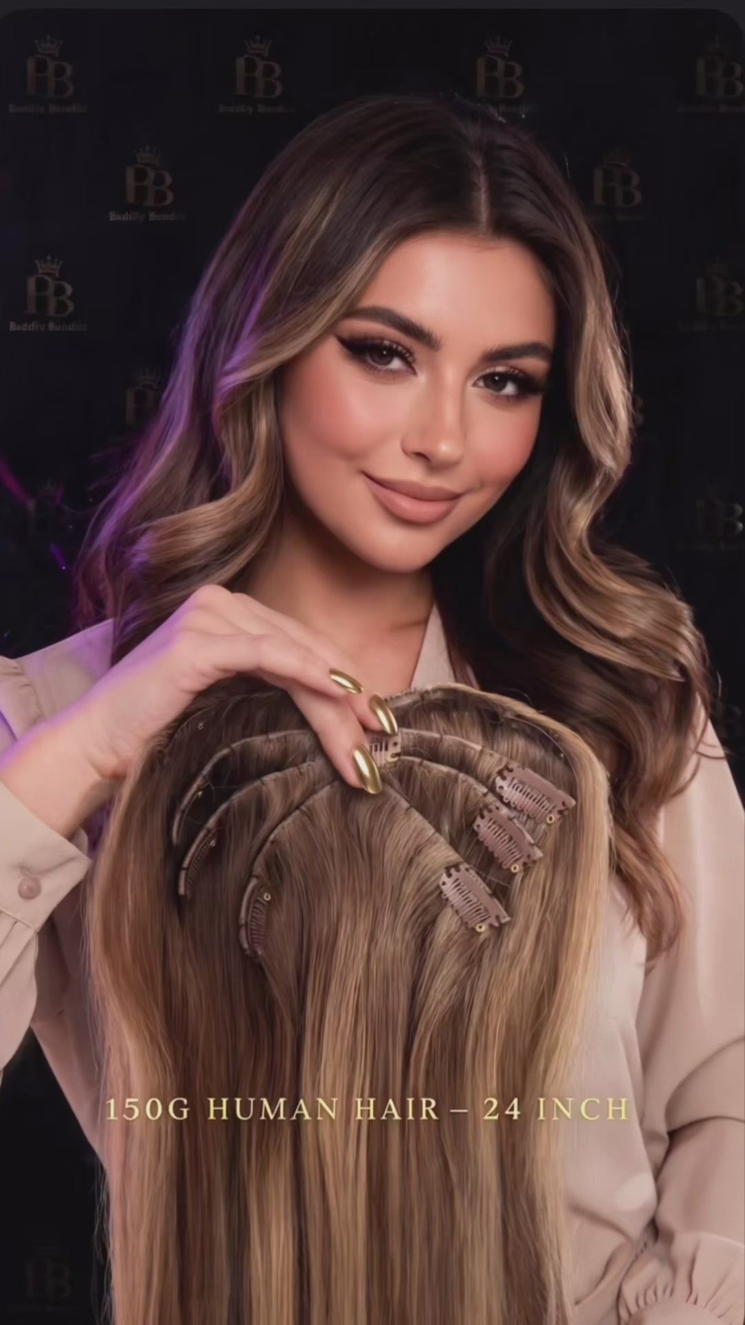 Octopus Clip-In Extension | 160g Human Hair | 8 Strands